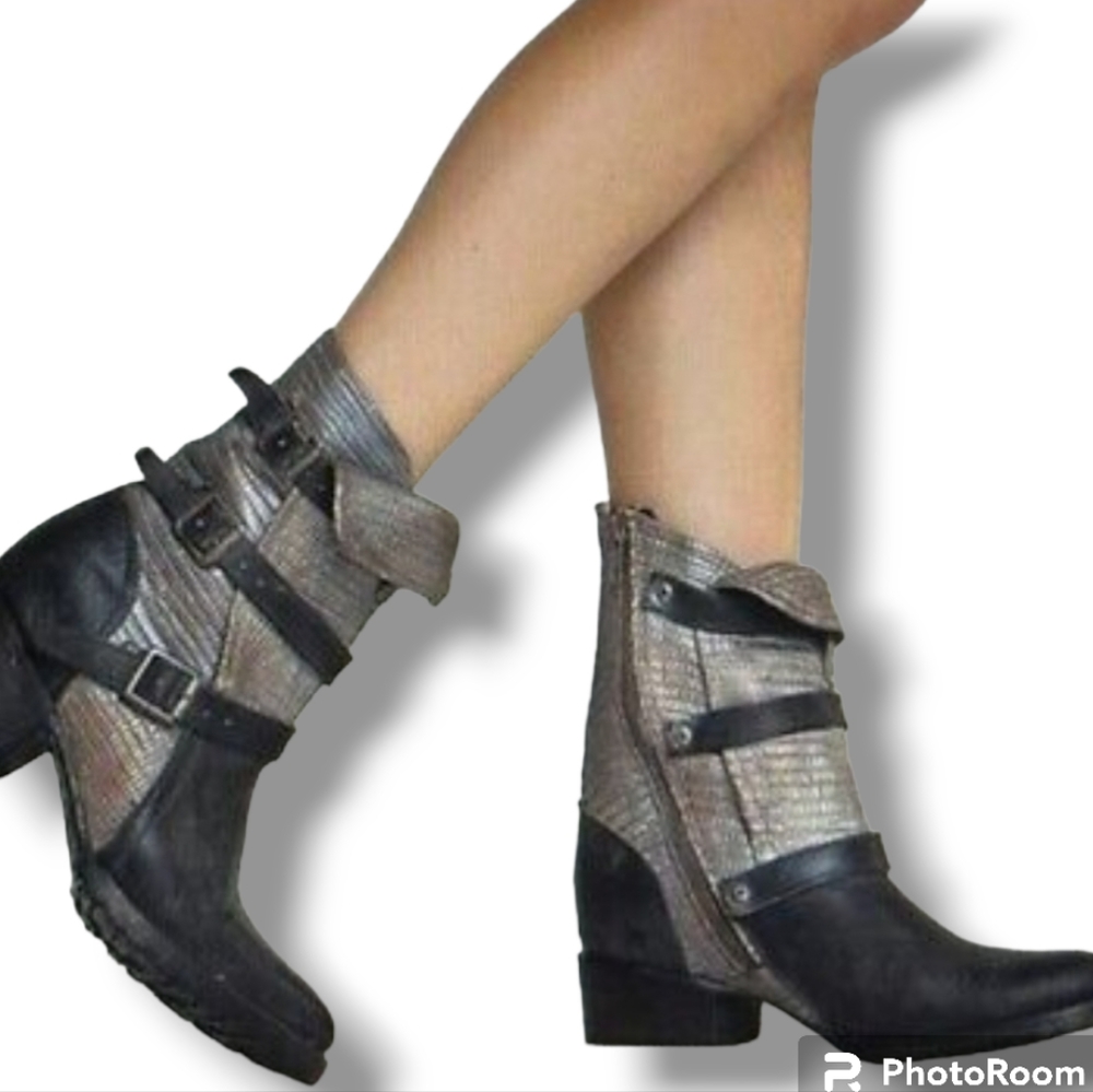 Freebird Apex Leather Buckle Boots
